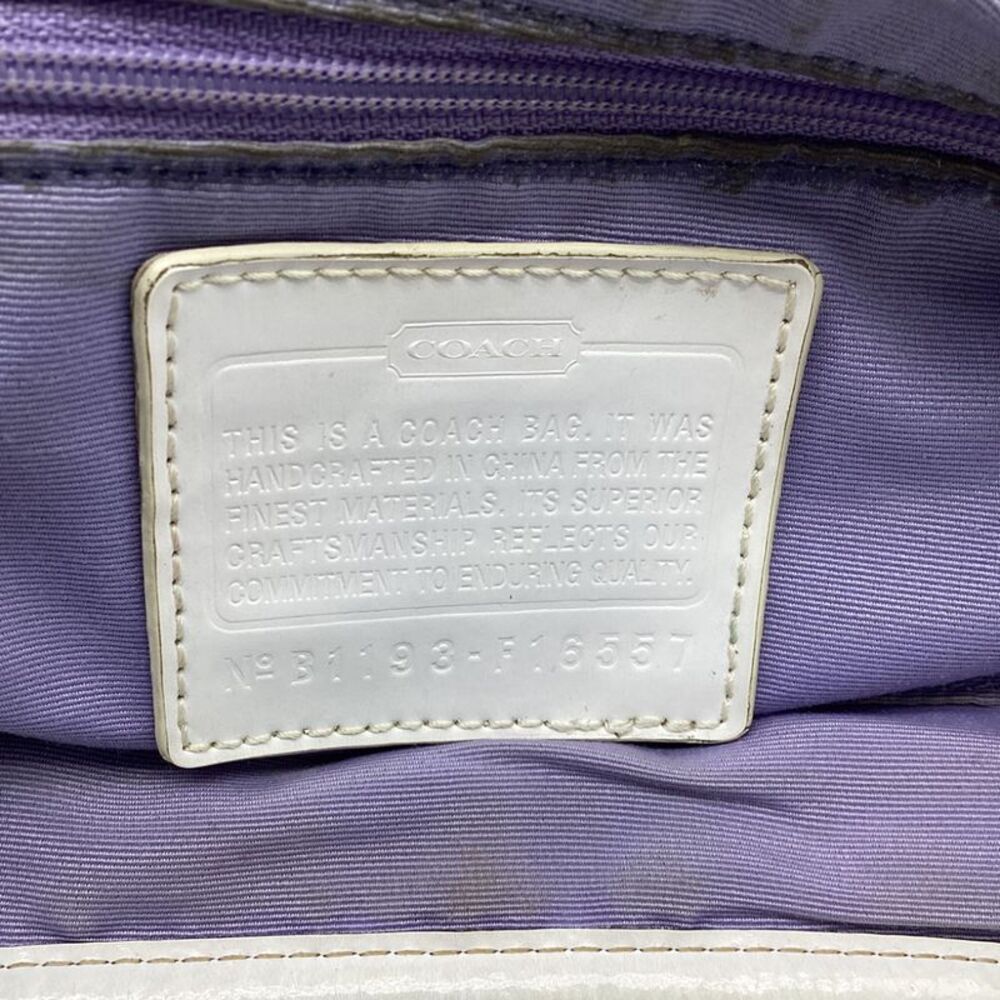 Coach Kyra Flap Messenger Bag in Beige Canvas - Picture 11 of 12